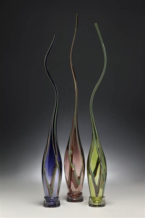 Swan Neck Alto Set By Victor Chiarizia Art Glass Sculpture Artful Home