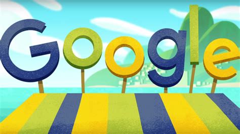 olympics google doodle marks start   rio games points
