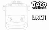 Tayo Coloring Bus Little Pages Printable Doesn Know Way Who sketch template