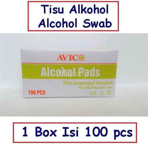 Avico Alcohol Swab Tisu Alkohol Swabs Pads Tissue Sensi Lazada Indonesia