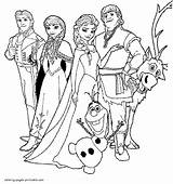 Frozen Coloring Pages Printable Print Colouring Disney Girls sketch template