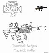 Fortnite Coloriage Armes Fusil Scope Dessiner Coloriages Breakflip Jeu Primanyc Bot Enemies sketch template