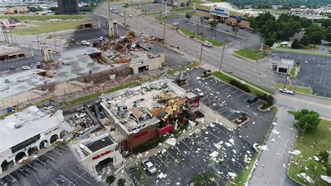 tornado aftermath drone footage tulsa   youtube