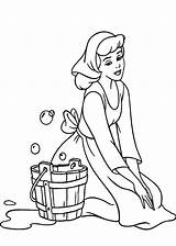 Coloring Pages Disney Cinderella Cleaning Floor Princess Colouring Print Drawing Draw Coloringhome Popular Printable Choose Board Azcoloring sketch template