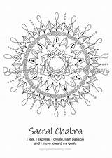 Chakra Sacral sketch template
