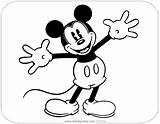 Mickey Coloring Classic Mouse Pages Disneyclips Disney Minnie Pdf Printable Arms Open Clipart Choose Board Funstuff sketch template
