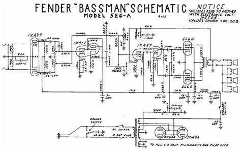 fender bassman schematic