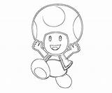 Coloring Toad Mario Pages Popular Library Clipart Line sketch template