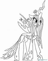 Luna Princess Coloring Pages Pony Little Exclusive Nightmare Moon Albanysinsanity sketch template