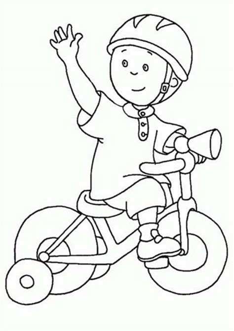 coloring pages kids riding bicycle coloring