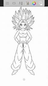 Caulifla Ssj sketch template