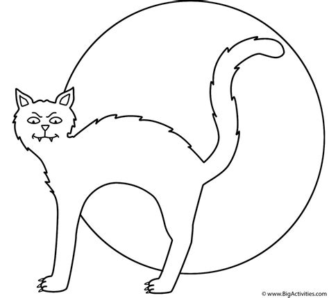 black cat coloring pages linear  printable coloring pages