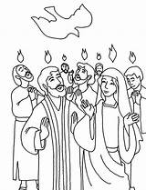 Pentecost Praise Colorluna sketch template