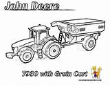 Coloring Deere John Tractor Pages Popular sketch template