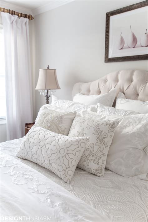 white bedding refresh  home  luxury bed linens