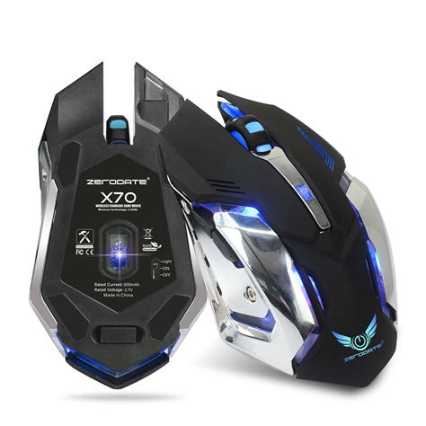 gaming mouse   led backlit ghz wireless usb rechargeable optical mouse black walmartcom