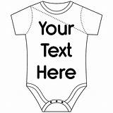 Baby Grow Custom Text Own Name sketch template