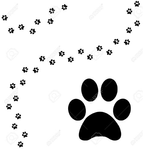 trail  paw prints    clipartmag