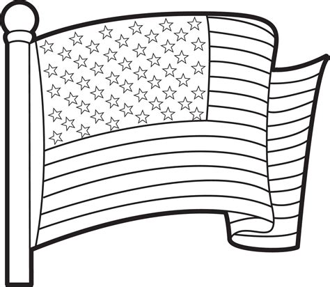 printable american flag coloring page  kids supplyme
