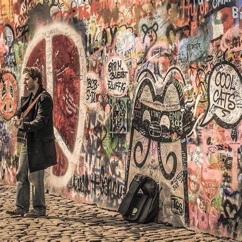 Prague Czech Republic Since The 1980s The Lennon Wall In Prague