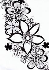 Doodle Doodles Drawings Drawing Quick Very Flowers Cute Doodling Flower Easy Draw Coloring Pages Zentangle Colouring Garden Fairy Zen Done sketch template