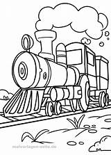 Lokomotive Malvorlage Malvorlagen Ausdrucken Eisenbahn Fahrzeuge Ausmalbild Ausmalen Kostenlos Dampflok Zug Thomas Kleurplaat sketch template