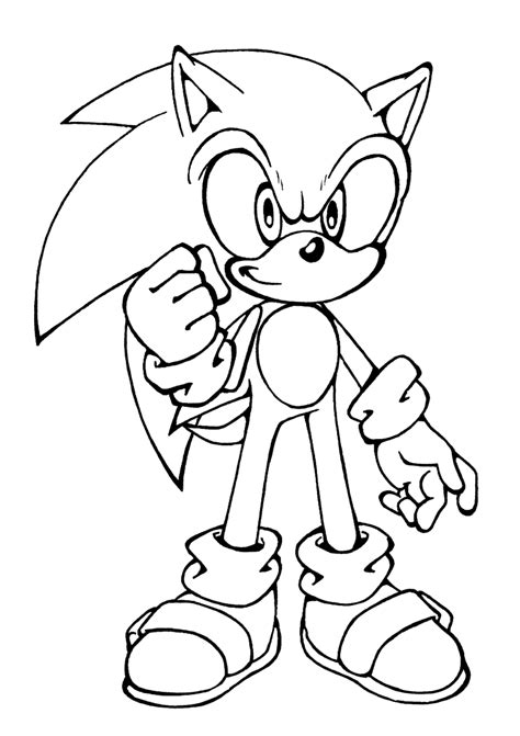 super sonic coloring pages    print