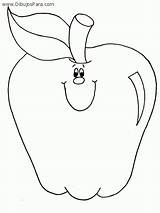 Manzana Manzanas Frutas Imagenes Sonrisa Apple Colorat Frutta Imagui Planse Colorare Decena Disegni Mela Caritas Marul Animadas Fresas Sonriente Colorir sketch template