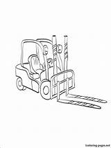 Forklift Coloring Pages Drawing Color Getdrawings Popular Getcolorings Printable sketch template