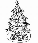 Coloring Pages Tree Christmas sketch template