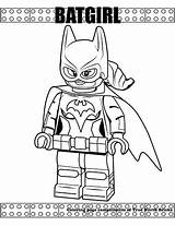 Lego Coloring Pages Batgirl sketch template
