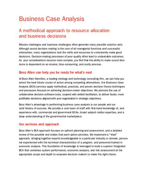 parts   business case analysis