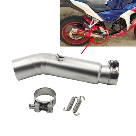 cbr cbr  motorcycle exhaust contact middle pipe connector  honda cbrr