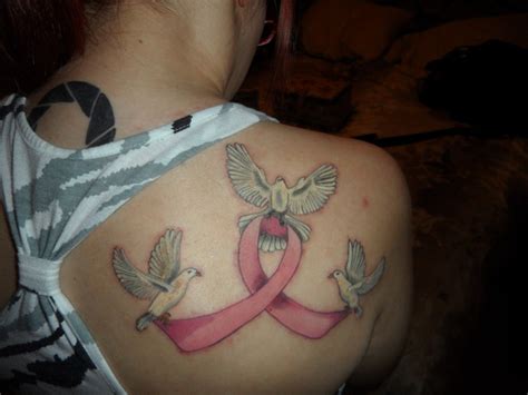 Cancer Ribbon Tattoo Show Support