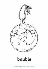 Christmas Colouring Decorations Bauble Pages Coloring Baubles Colour Kids Tree Print Decoration Sheets Activityvillage Choose Board Activity Crafts sketch template