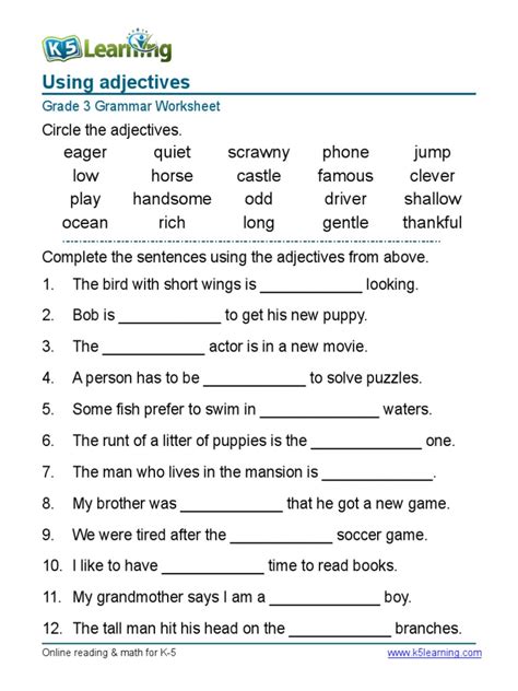 grade  grammar lesson  conjunctions  grammar lessons english