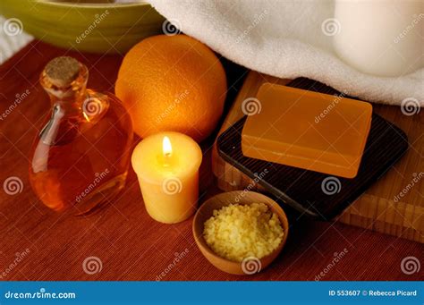 orange spa stock image image  aromatherapy organic