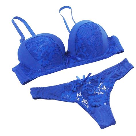 size 80 95 abc cup push up women s underwear set lace sexy girl bra and