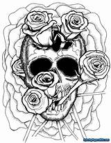 Trippy Adult Skulls Psychedelic Sheets Ausmalbilder Albanysinsanity Alt Mandala Muertos Malvorlagen Colorings Clipartmag Birijus sketch template