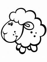 Domba Mewarnai Sheep Ovelhas Ovelhinhas Singes Anak Singe Paud Everfreecoloring Artesanato sketch template