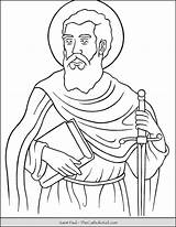 Saint Apostle Saul Thecatholickid Christianity Bible sketch template