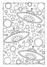 Space Coloring Pages Adults Outer Getcolorings Printable sketch template