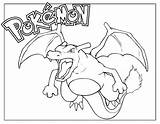 Coloring Pokemon Charizard Sheets Sheet Pages Color Printable Characters Getdrawings sketch template