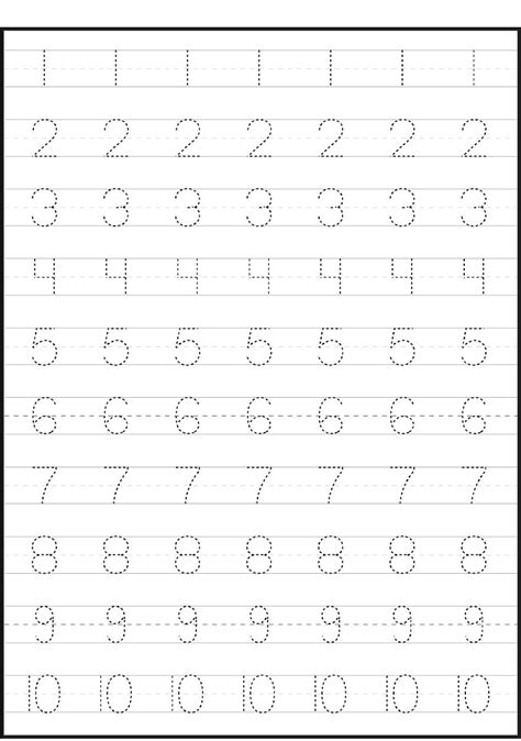 tracing numbers   worksheets number tracing number writing