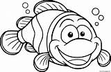 Clownfish Laughing sketch template