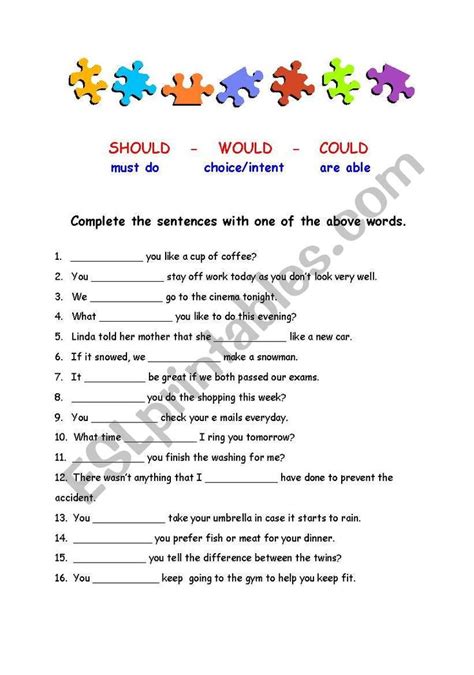 a worksheet for intermediate students to practice the difference
