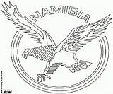 Namibia Namibian Rugbyteam Kleurplaten Springbok Squadra Namibiana Equipe Template sketch template