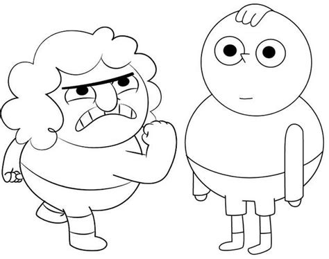Belson And Percy From Clarence Coloring Page Cartoon