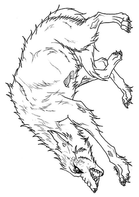 wolf furries pages coloring pages