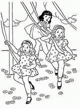 Coloring Girls Pages Three Little Clipart Dance May Line Library Color Family Popular sketch template